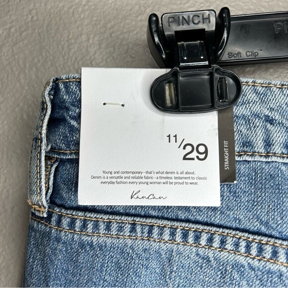 NEW Kancan Bobbie ultra high rise straight fit distressed denim jeans size 11/29 - Picture 10 of 10
